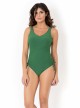 Maillot de bain sculptant 1 pièce Mirabasic Diana Laces - Vert - Miradonna