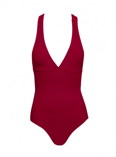 Maillot de bain une pièce Bordeaux - Color mix - Phax