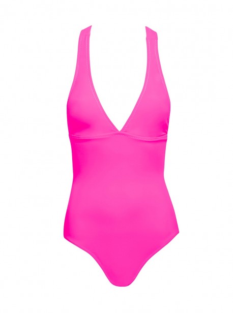 Maillot de bain une pièce Rose Fluo - Color mix - Phax