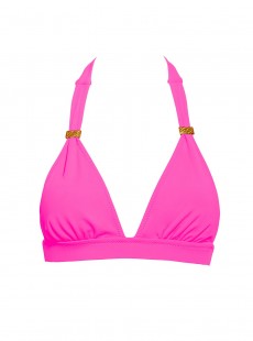 Haut de maillot de bain Triangle Rose fluo - Color Mix - Phax