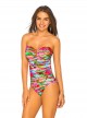 Maillot de bain une pièce Bustier - Leaf Jungle - Phax