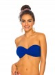 Haut de maillot de bain bandeau Twist Bleu Electrique - Color Mix