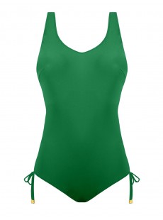 Maillot de bain sculptant 1 pièce Mirabasic Diana Laces - Vert - Miradonna