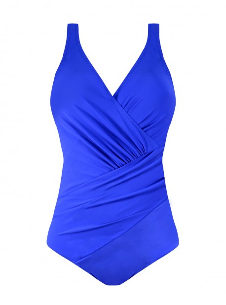 Maillot de bain sculptant 1 pièce Mirabasic Athena - Bleu - Miradonna