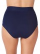 Culotte de bain taille extra-haute Martini Bleu Marine - Comet - Amoressa