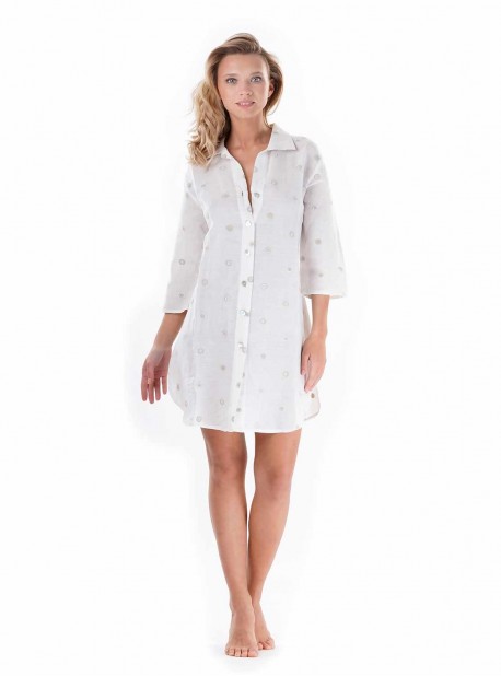 robe chemisier blanche