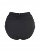 Culotte de bain taille haute Gimlet Noir - Amoressa