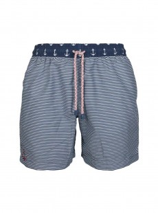 Short de bain bleu marine rayures Classic - Anchor - Palmacea