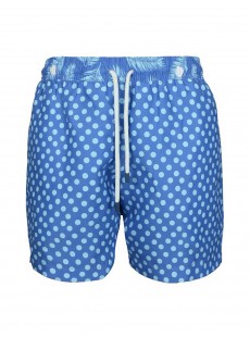 Short de bain bleu marine pois bleus Classic - Dots - Palmacea