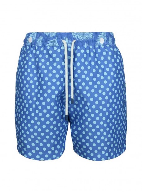 Short de bain bleu marine pois bleus Classic - Dots - Palmacea