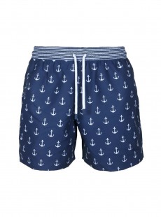 Short de bain bleu marine ancres Classic - Anchor - Palmacea