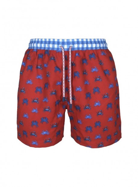 Short de bain rouge Classic - Crabs - Palmacea