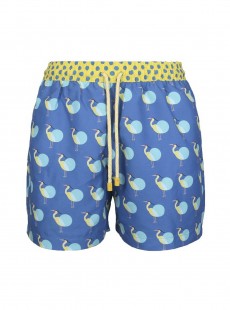 Short de bain bleu clair Classic - Polka Heron - Palmacea