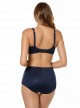 Haut de maillot de bain Surplice bleu nuit - Solid - "M" -Miraclesuit Swimwear