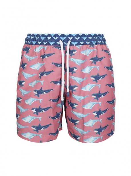 Short de bain rose Classic - Whales - Palmacea