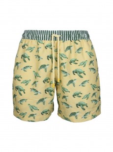 Short de bain jaune Classic - Marine Turtles - Palmacea