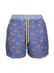 Short de bain bleu Classic - Marine Turtles - Palmacea