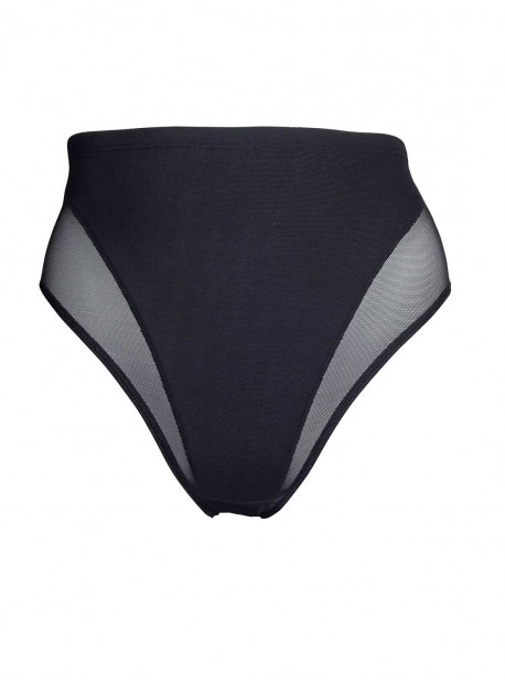 Culotte gainante haute noire extra-ferme - Sensual Sheer Shapers - Naomi & Nicole