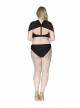 Culotte de bain Classique Wrapsody Black - Curvy Kate Swimwear