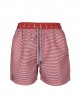 Short de bain rouge rayures Slim - Anchor - Palmacea