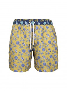 Short de bain jaune Slim - Shell - Palmacea