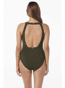 Maillot de bain lissant 1 pièce Linda Olive - Freedom - Amoressa	