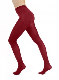 Collants 80 Deniers Opaques Rouge Bordeaux - Pamela Mann