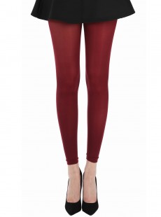 Collants Style Legging 50 Deniers Rouge Bordeaux - Pamela Mann