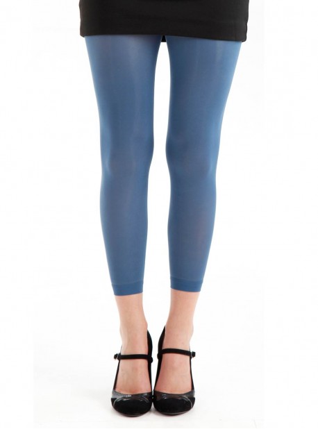 Collants Style Legging 50 Deniers Bleu - Pamela Mann