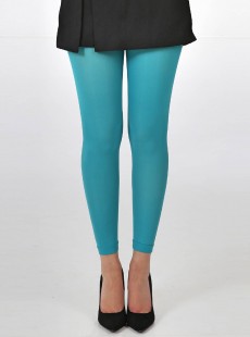 Collants Style Legging 50 Deniers Bleu - Pamela Mann