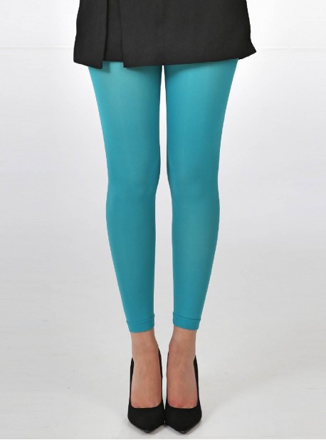 Collants Style Legging 50 Deniers Bleu - Pamela Mann