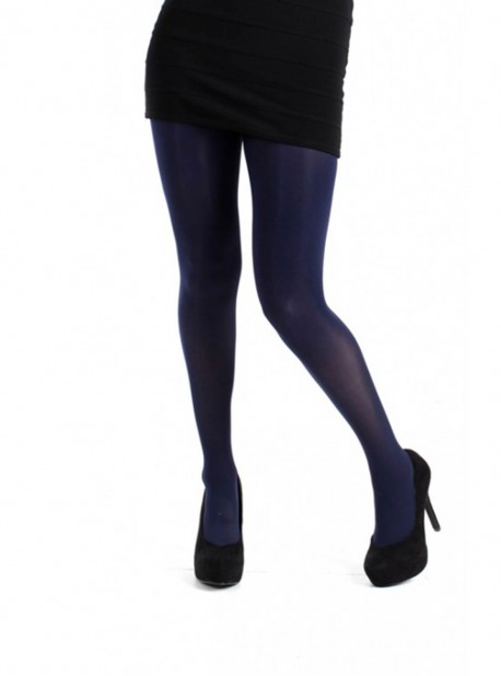 Collants 90 Deniers Super Stretch Navy - Pamela Mann