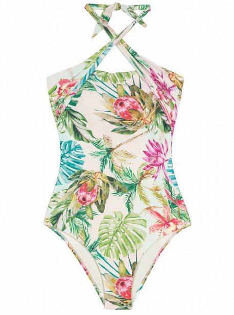Maillot de bain 1 pièce multi position Tulum imprimés fleuris PilyQ Maillot de bain 1 pièce multi position Tulum imprimés fleuris PilyQ