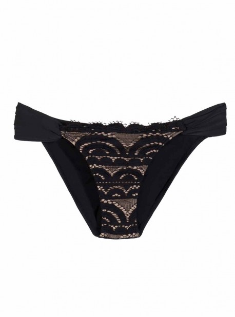 Culotte de bain en dentelle Must Haves Lace Noir - PilyQ