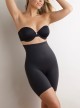 Panty gainant taille haute noir - Luxe Shaping