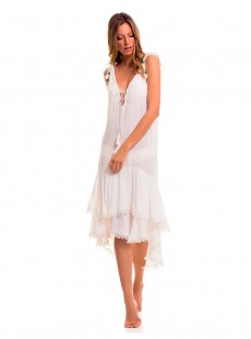 Robe de plage longue blanche - Cover Ups - Milonga