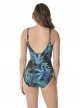 Maillot de bain 1 pièce gainant Seraphina imprimé fleuris bleu - Paradiso - " M " - Miraclesuit Swim