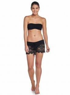 Short de plage en dentelle transparente Lexi Must haves Noir - PilyQ