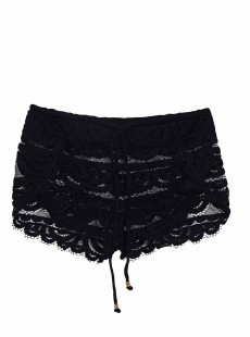 Short de plage en dentelle transparente Lexi Must haves Noir - PilyQ