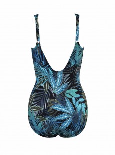 Maillot de bain 1 pièce gainant Seraphina imprimé fleuris bleu - Paradiso - " M " - Miraclesuit Swim