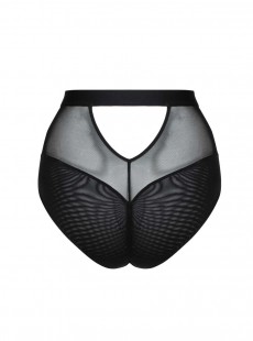 Culotte taille haute noire - Harnessed - Scantilly Lingerie