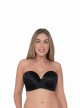 Soutien-gorge bandeau moulé Smoothie Strapless noir - Curvy Kate Lingerie