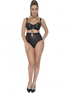 Culotte taille haute noire - Harnessed - Scantilly Lingerie