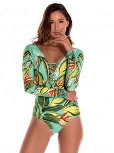 Maillot de bain 1 pièce manches longues - Oasis - Milonga