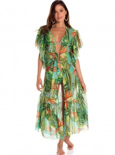 Robe de plage tropicale - Oasis - Milonga