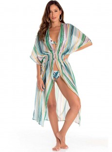 Robe de plage rayée - Jasmine - Milonga
