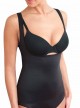 Body gainant noir avec bretelles - Firm Control - Cupid Fine Shapewear