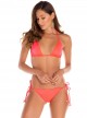 Haut de maillot de bain triangle néon coral - Palette - Milonga