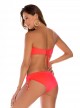 Haut de maillot de bain bandeau néon coral - Palette - Milonga