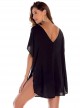 Robe de plage courte noire - Lucca - Milonga